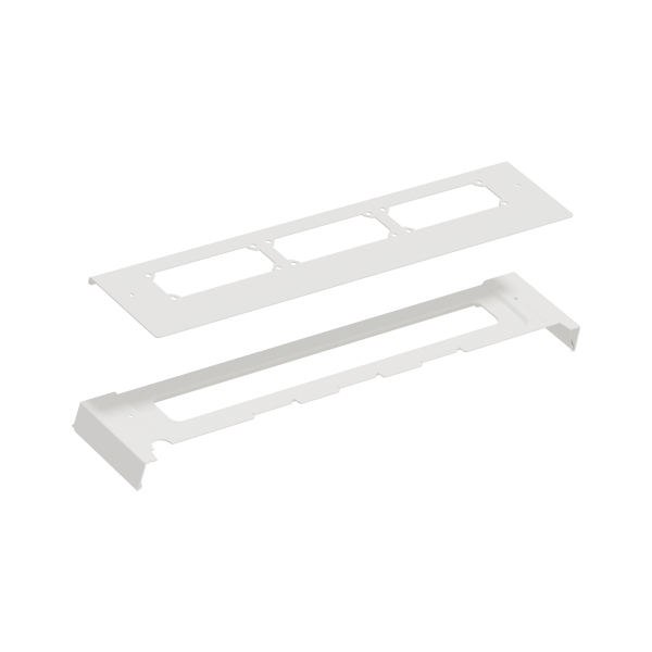 Prismaset g active - plaque passe-câble découpée sur toit bandeau vert - l850