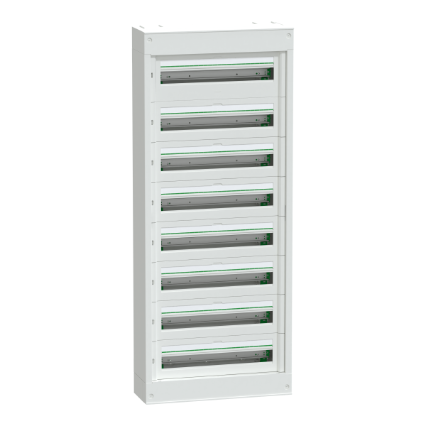 Prismaset s - coffret saillie plastique & métal 8 rangées 24 modules
