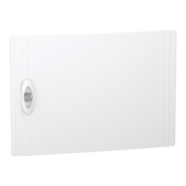Prismaset xs - porte pleine ral9003 pour coffret 1 rangée 18 modules