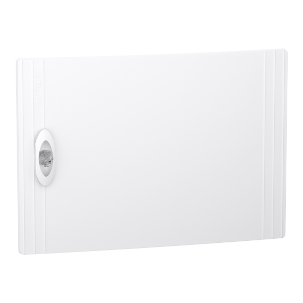 Prismaset xs - porte pleine ral9003 pour coffret 1 rangée 18 modules