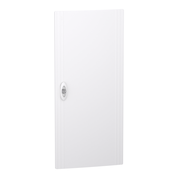 Prismaset xs - porte pleine ral9003 pour coffret encastré 4 rangées 13 modules