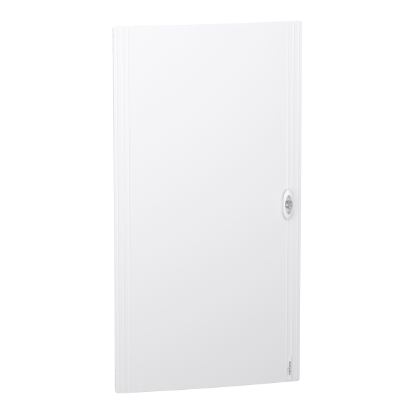 Porte pleine Schneider PrismaSet XS pour coffret saillie 6 rangées 24 modules Blanc RAL9003