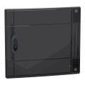 Prismaset xs - porte fumée ral9003 pour coffret encastré 1 rangée 13 modules