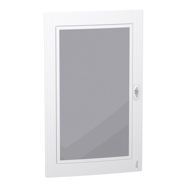 Prismaset xs - porte transparente ral9003 pour coffret saillie 5r 24 modules