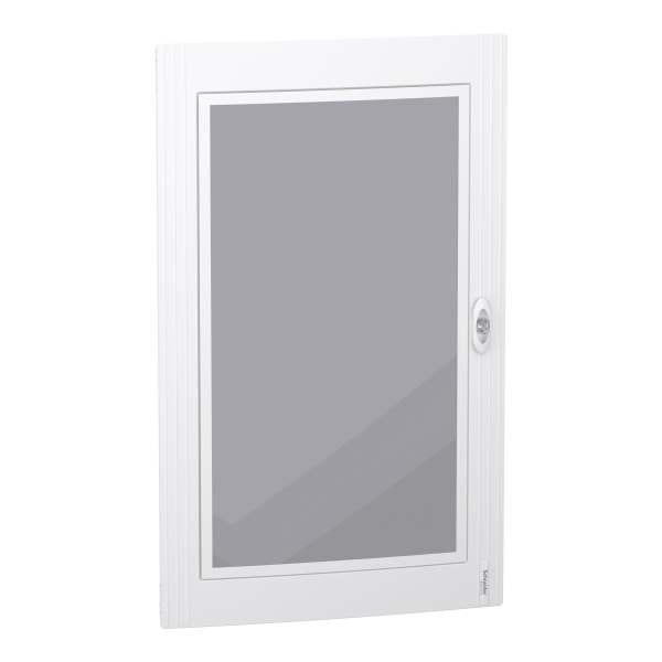 Prismaset xs - porte transparente ral9003 pour coffret saillie 5r 24 modules