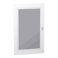 Prismaset xs - porte transparente ral9003 pour coffret saillie 5r 24 modules