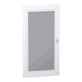 Prismaset xs - porte transparente ral9003 pour coffret saillie 6r 24 modules