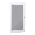 Prismaset xs - porte transparente ral9003 pour coffret saillie 6r 24 modules