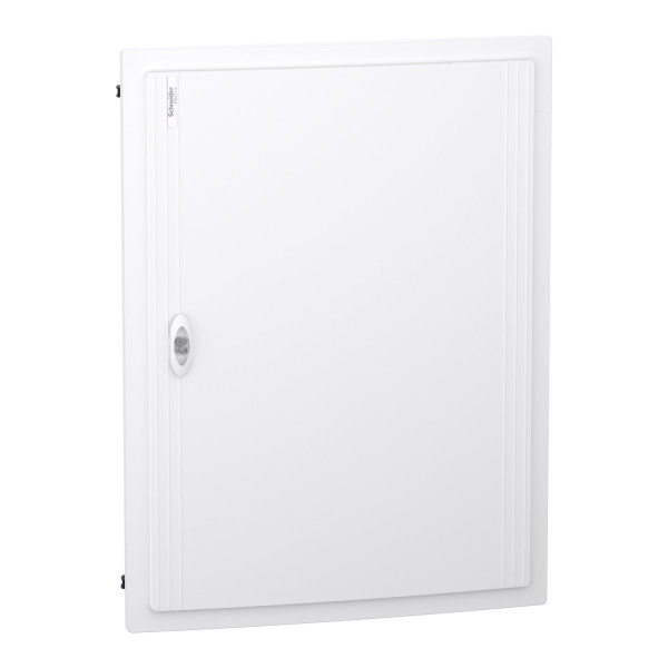 Prismaset xs - coffret plastique encastré 4 rang. 24 modules - avec porte pleine