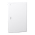 Prismaset xs - coffret plastique encastré 5 rang. 24 modules - avec porte pleine