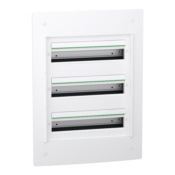 Prismaset xs - coffret encastré 3 rangées 18 modules - sans porte