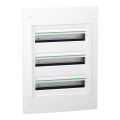Prismaset xs - coffret encastré 3 rangées 18 modules - sans porte