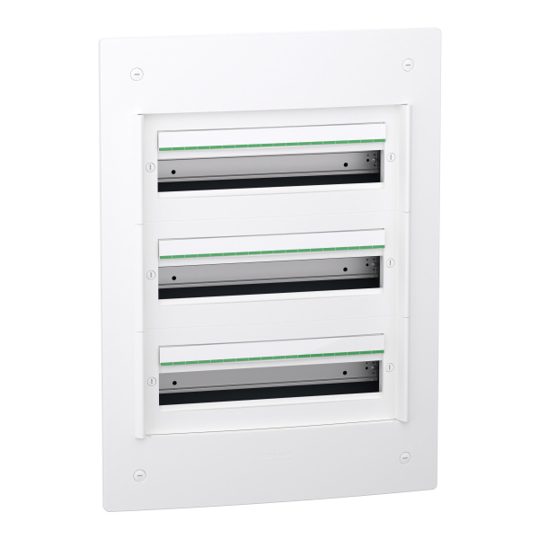 Prismaset xs - coffret encastré 3 rangées 18 modules - sans porte