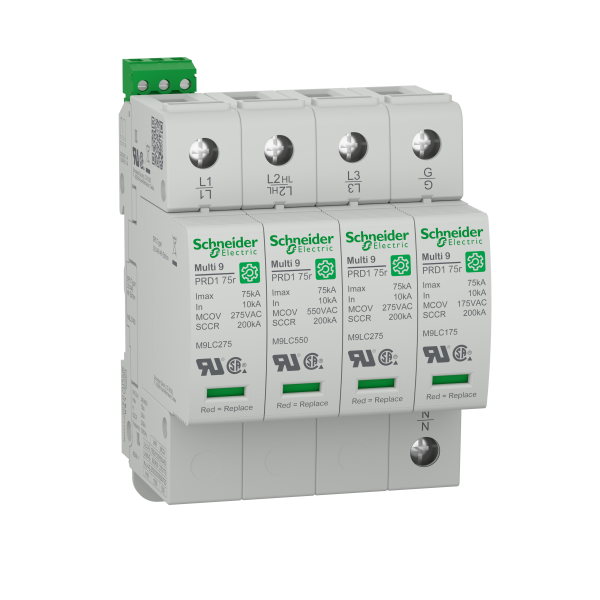 Multi 9 prd1 75r 4p t1 240/480v parafoudre debro ul1449