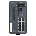 Modicon extended managed switch - 8 ports cuivre + 2 ports fibre optique sm