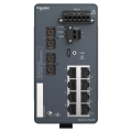 Modicon extended managed switch - 8 ports cuivre + 2 ports fibre optique sm