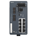 Modicon extended managed switch - 8 ports cuivre + 2 ports fibre opti mm - harsh