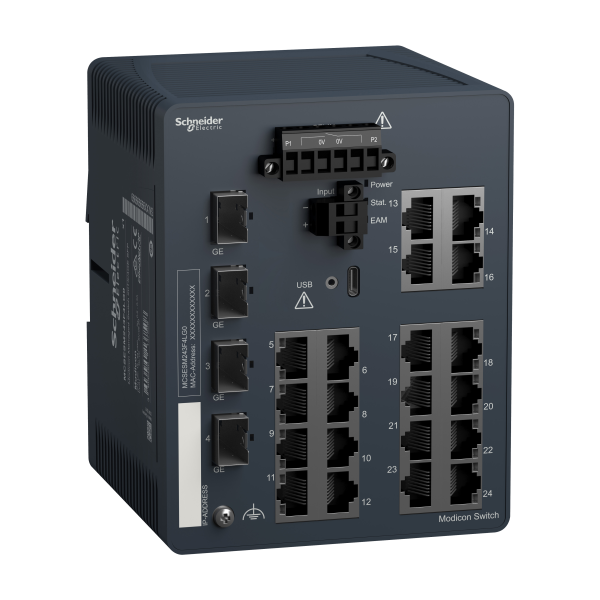 Modicon managed switch 20tx/4ge-sfp