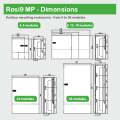 Mini Pragma - mini coffret en saillie - 1x4 mod. - portillon transparent - bornier de terre