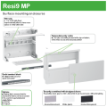 Mini Pragma - mini coffret en saillie - 1x4 mod. - portillon transparent - bornier de terre