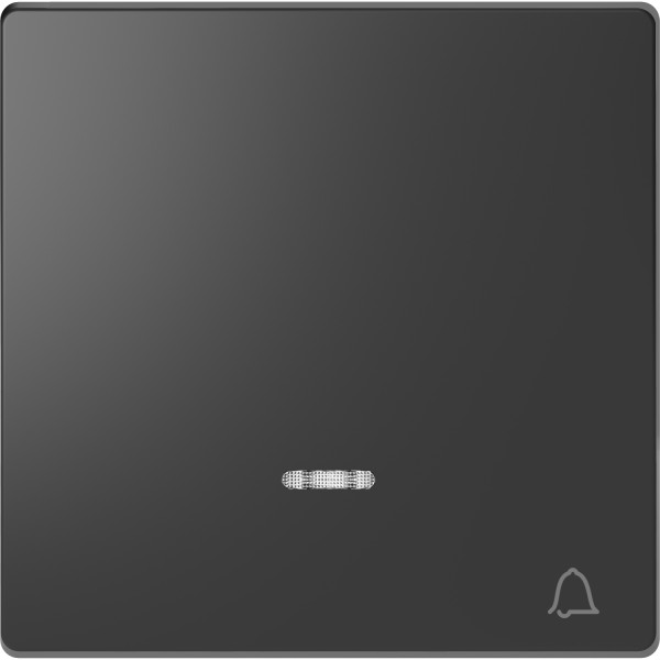 D-life - enjoliveur pour commande simple voyant et picto carillon - anthracite