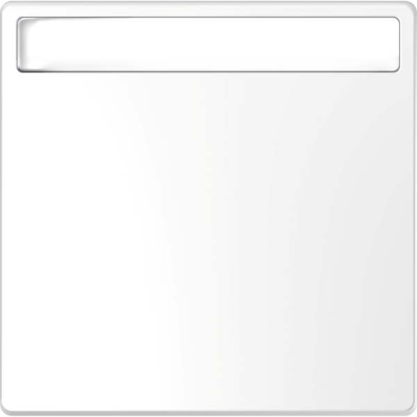 D-life - enjoliveur pour commande simple avec porte-étiquette - blanc lotus