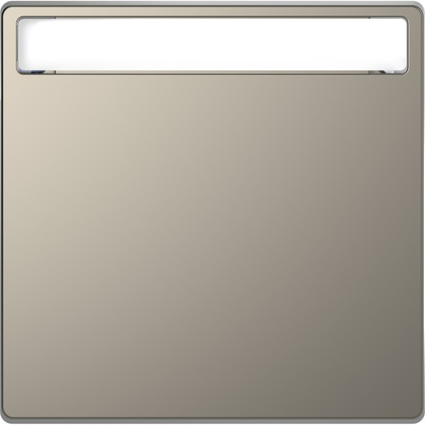 D-life - enjoliveur pour commande simple avec porte-étiquette - métal nickel
