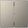 D-life - enjoliveur pour commande double sans marquage - métal nickel