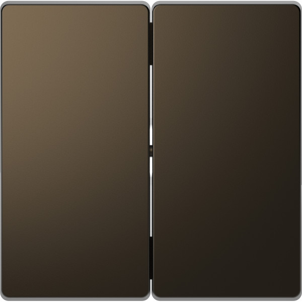 D-life - enjoliveur pour commande double sans marquage - métal mocca