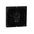 D-life - enjoliveur pour commande double avec voyant - anthracite