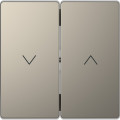 D-life - enjoliveur pour commande double volets roulants - métal nickel