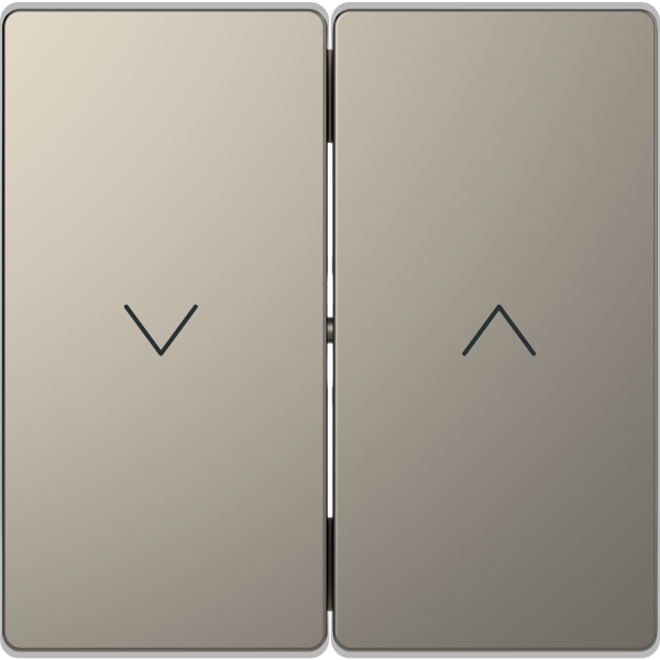 D-life - enjoliveur pour commande double volets roulants - métal nickel