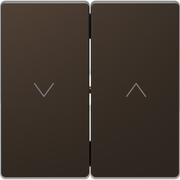 D-life - enjoliveur pour commande double volets roulants - métal mocca
