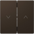 D-life - enjoliveur pour commande double volets roulants - métal mocca