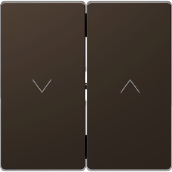 D-life - enjoliveur pour commande double volets roulants - métal mocca