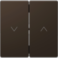 D-life - enjoliveur pour commande double volets roulants - métal mocca