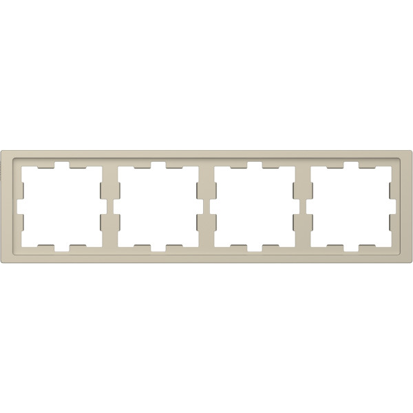 D-life - cadre de finition - blanc sable - 4 postes