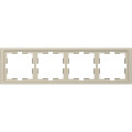 D-life - cadre de finition - blanc sable - 4 postes