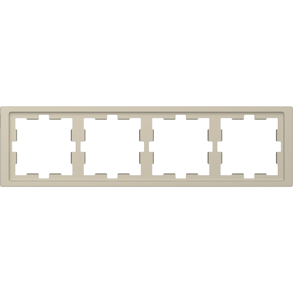 D-life - cadre de finition - blanc sable - 4 postes