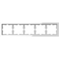 D-life - cadre de finition - verre - blanc - 5 postes
