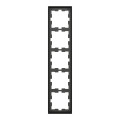 D-life - cadre de finition - anthracite - 5 postes