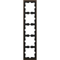 D-life - cadre de finition - métal - mocca - 5 postes