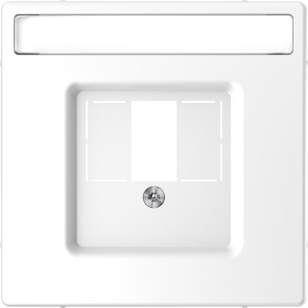 D-life - enjoliveur pour prise conn multimédia - porte-étiquette - blanc lotus