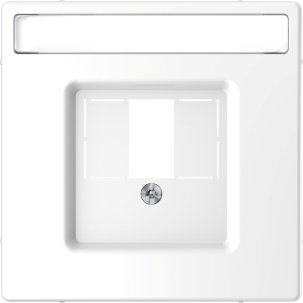 D-life - enjoliveur pour prise conn multimédia - porte-étiquette - blanc lotus