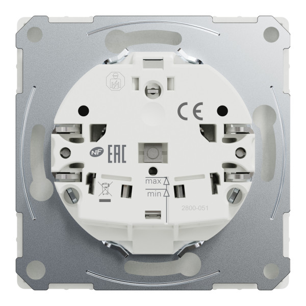 D-life - prise de courant 2p+t - fr - méca + enjoliveur - blanc lotus