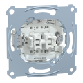 D-life - bouton poussoir double - bp no + bp nf - 10a - méca seul