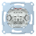 D-life - bouton poussoir double - bp no + bp nf - 10a - méca seul