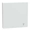 D-life - enjoliveur pour commande simple avec picto lampe - blanc lotus