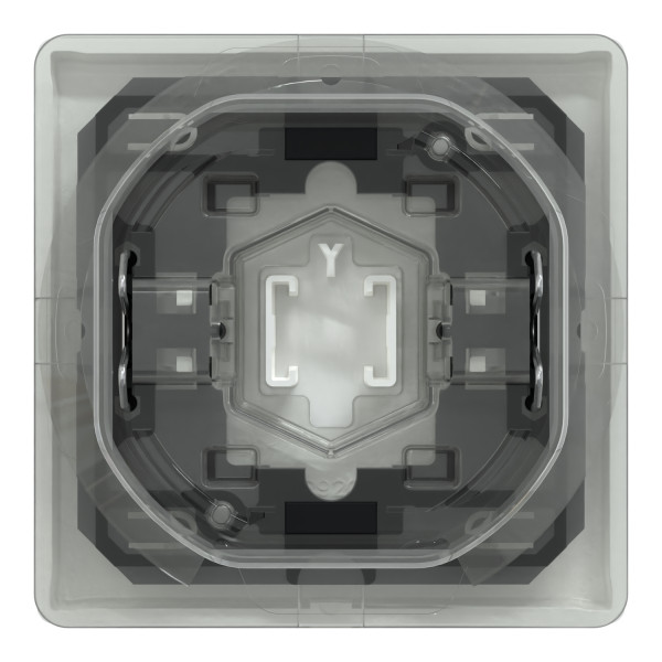 D-life - enjoliveur pour commande simple ip44 avec joint - blanc lotus