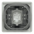 D-life - enjoliveur pour commande simple ip44 avec joint - blanc lotus